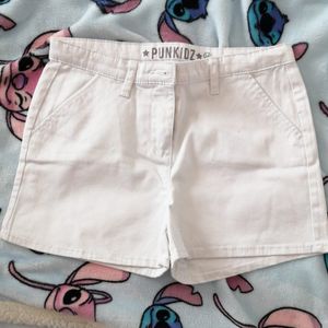 Short blanc jean