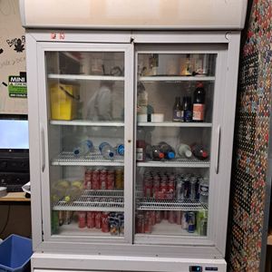 Réfrigérateur 2 portes coulissantes et lumières