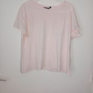 Tee shirt à petit point rose foncé et rose clair