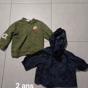 Deux vestes de printemps,  2 ans