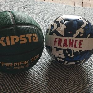 Ballons de basket et de football 