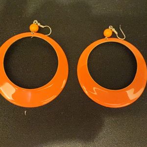 Boucles d'oreilles orange 