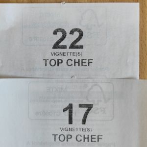 2 bons Auchan pour vignettes Top Chef