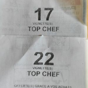 2 bons Auchan pour vignettes Top Chef 