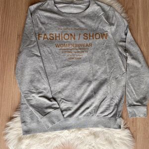 Sweat gris « Fashion / Show » Pimkie