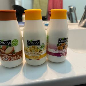 Lot lait corps cottage 
