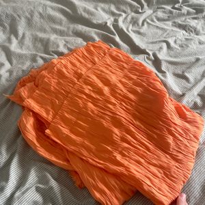 Coupon tissu 3m orange