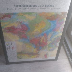 Tableau carte géologique de la France