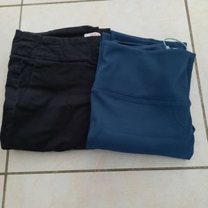1 pantalon noir 38/40 +1 legging 38/40