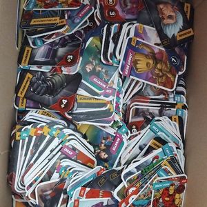 Gros lot de cartes Marvel leclerc 