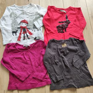 Lot tee shirts fille