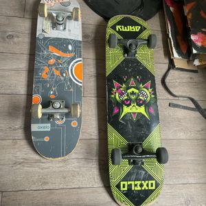 2 skateboards 