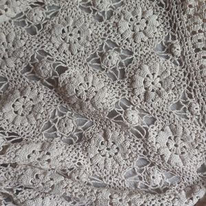 Dessus de lit ou nappe crochet