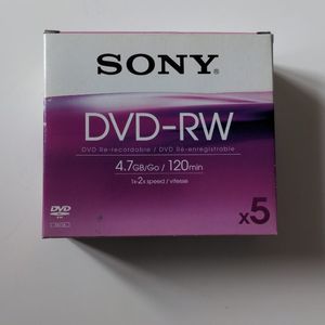 5 DVD RW 