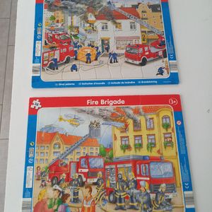2 puzzle Pompiers