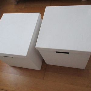 Boîtes de rangement avec couvercle IKEA 32x35x32cm
