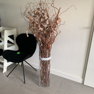 Vase avec charme et eucalyptus 