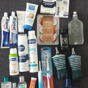 Parfums homme, dentifrices, déodorants et autres