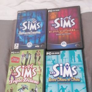 Lot jeux Sims PC