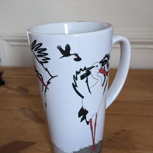 Deux mugs en porcelaine