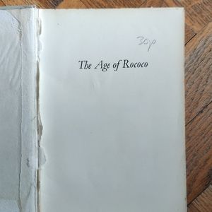 Livre en anglais "The Age of Rococo"