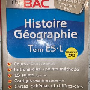 Annals Bac histoire-géographie 