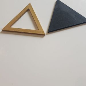 Triangles en médium à cusromiser