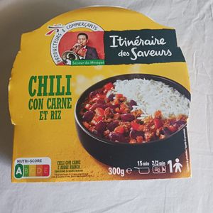 Chili con carne et riz 