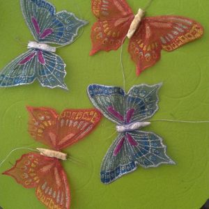 Papillons en tissu