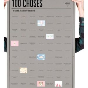 Poster 100 choses à faire avant de mourir 