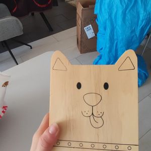 Boîte chien à peindre