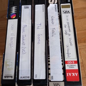 Lot de 6 VHS