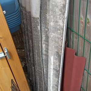 2 toles ondulée fibre de ciment 