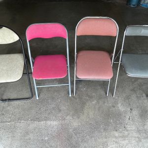 4 chaises pliantes 