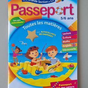 Cahier de vacances Passeport GS-CP