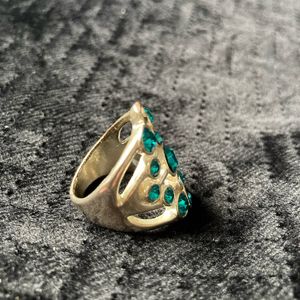 Bague 💍 strass turquoise 