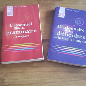 5 livres sur la grammaire, conjugaison, etc