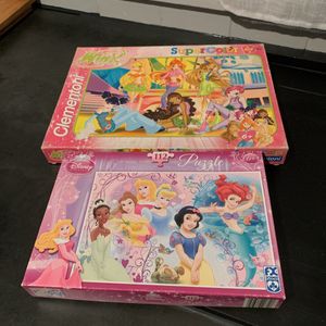Deux boîtes de puzzle pour filles