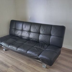 Canapé convertible ikea noir cuir 