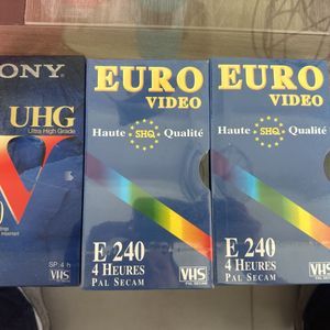 VHS vierges neuves 