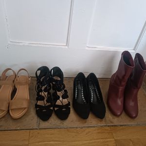 4 paires de chaussures taille 38