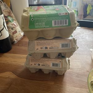 Boîtes à œufs vides