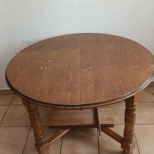 Table à manger en bois ajustable120,  165cm 