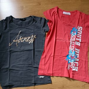 2 tee-shirt taille S