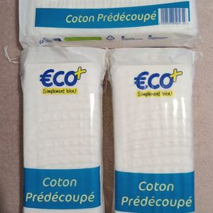 3 paquets neufs coton eco+