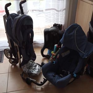 Poussette et siège auto bébé