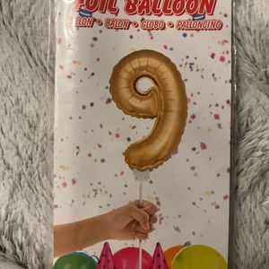 Ballon d'anniversaire de 9 ans
