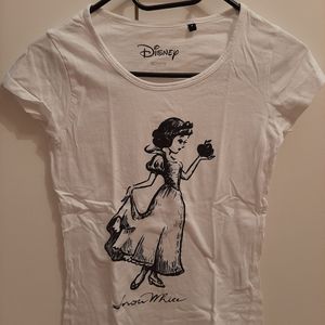 T-shirt Disney blanche neige 