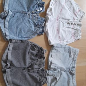 4 shorts taille 34