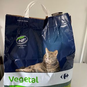 Sac de 3kg de litière végétale pour chat